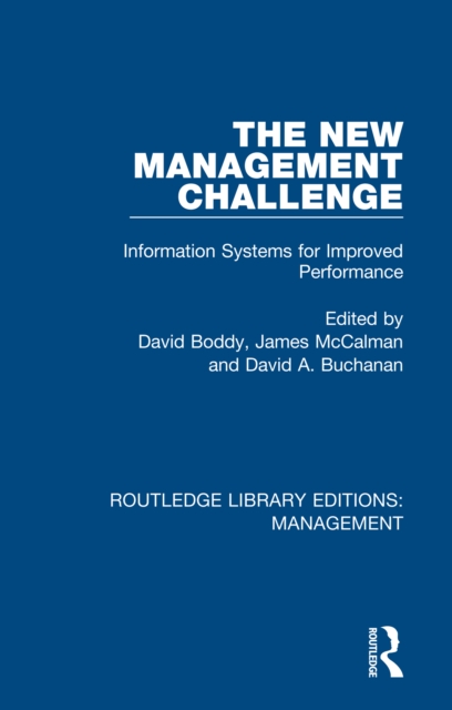 The New Management Challenge : Information Systems for Improved Performance, EPUB eBook