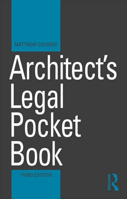 Architect's Legal Pocket Book, EPUB eBook