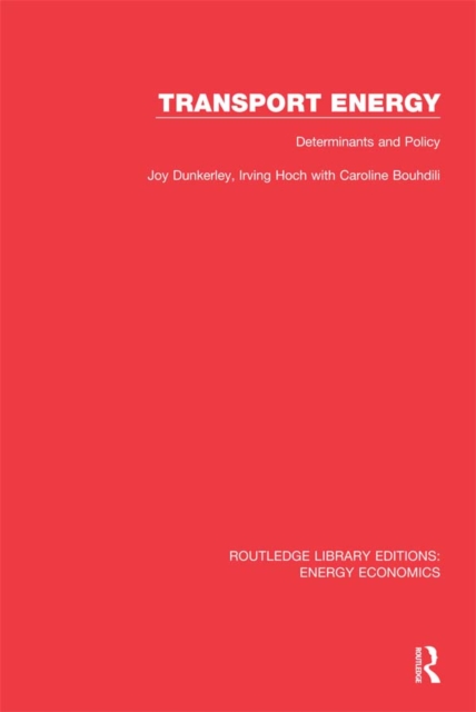 Transport Energy: Determinants and Policy, EPUB eBook