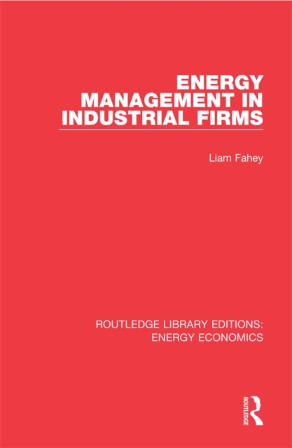 Energy Management in Industrial Firms, EPUB eBook