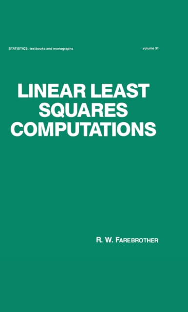 Linear Least Squares Computations, PDF eBook