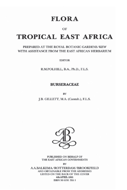 Flora of Tropical East Africa : Burseraceae, EPUB eBook