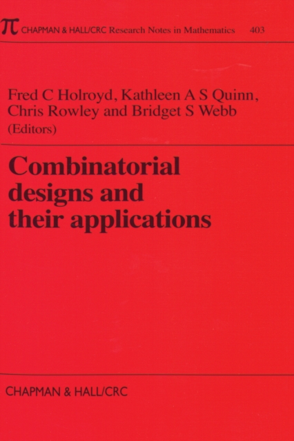 Combinatorial Designs and their Applications, EPUB eBook
