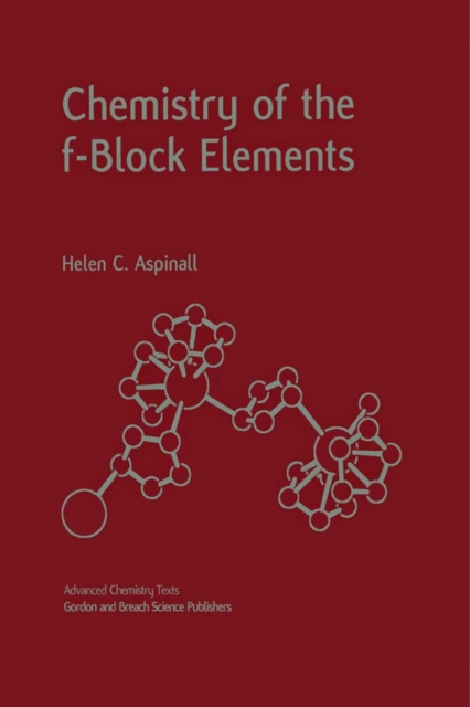 Chemistry of the f-Block Elements, PDF eBook