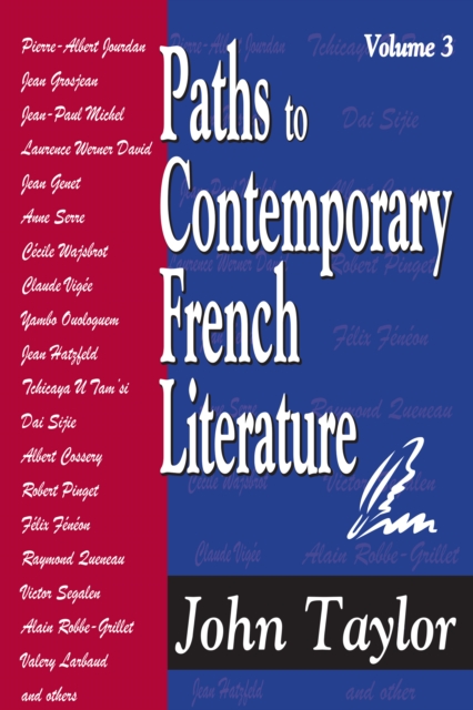 Paths to Contemporary French Literature : Volume 3, EPUB eBook