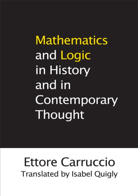 Mathematics and Logic in History and in Contemporary Thought, EPUB eBook