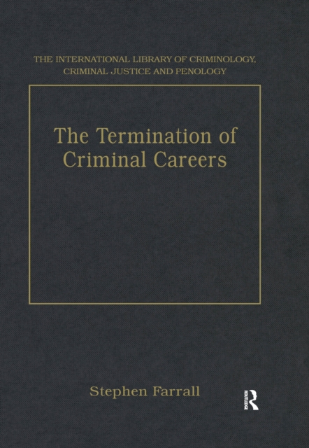 The Termination of Criminal Careers, EPUB eBook