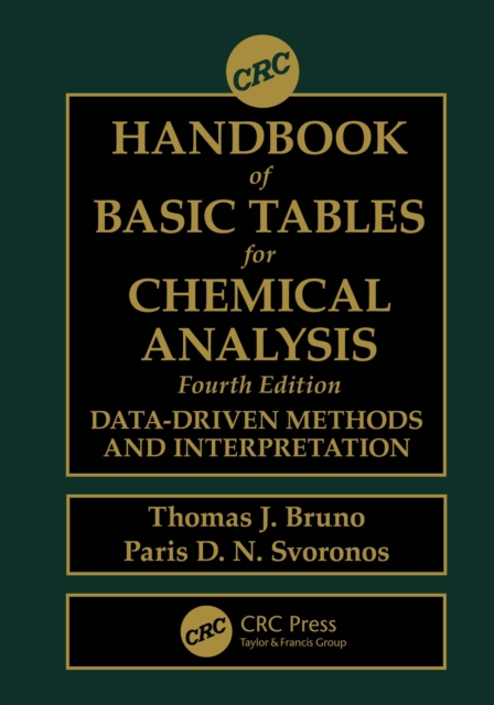 CRC Handbook of Basic Tables for Chemical Analysis : Data-Driven Methods and Interpretation, EPUB eBook