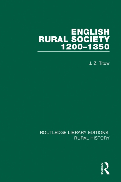 English Rural Society, 1200-1350, PDF eBook