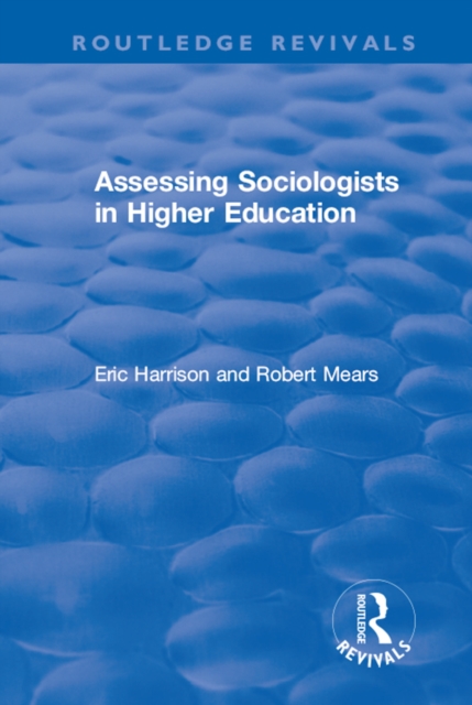 Assessing Sociologists in Higher Education, EPUB eBook