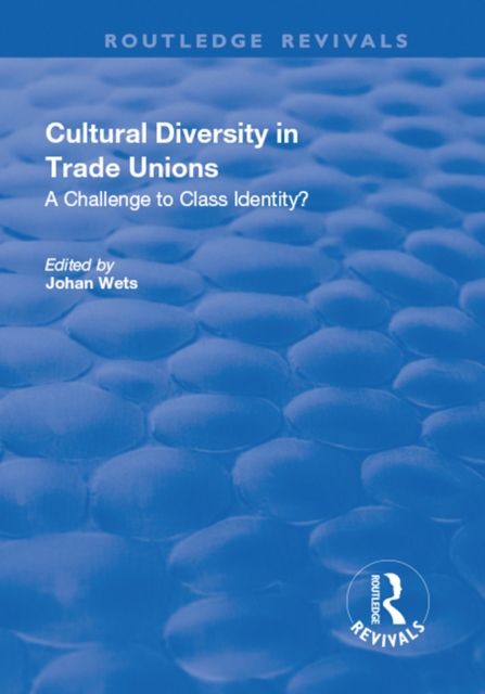 Cultural Diversity in Trade Unions: A Challenge to Class Identity? : A Challenge to Class Identity?, EPUB eBook
