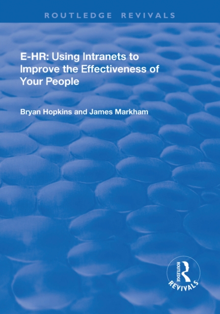 e-HR : Using Intranets to Improve the Effectiveness of Your People, EPUB eBook