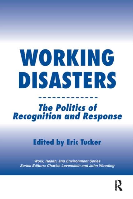 Working Disasters : The Politics of Recognition and Response, EPUB eBook
