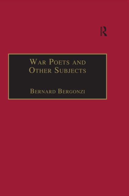 War Poets and Other Subjects, PDF eBook
