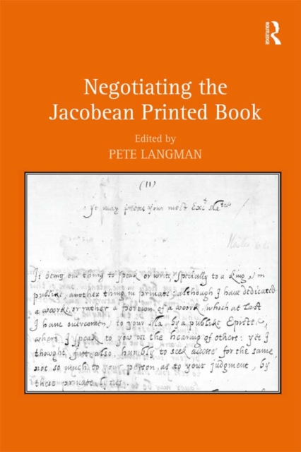 Negotiating the Jacobean Printed Book, EPUB eBook