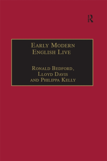 Early Modern English Lives : Autobiography and Self-Representation 1500-1660, EPUB eBook