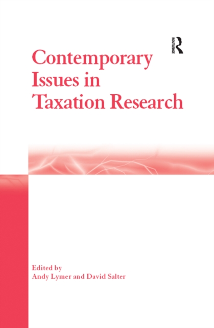 Contemporary Issues in Taxation Research, PDF eBook