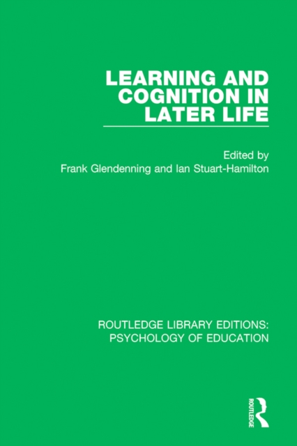 Learning and Cognition in Later Life, PDF eBook