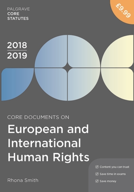 Core Documents on European and International Human Rights 2018-19, Paperback / softback Book