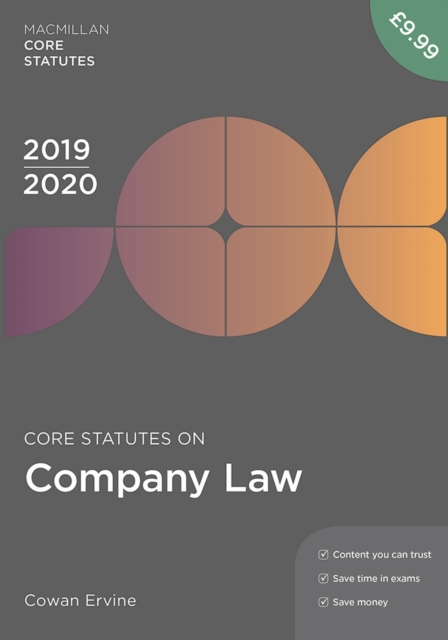 Core Statutes on Company Law 2019-20, Paperback / softback Book