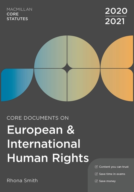 Core Documents on European and International Human Rights 2020-21, Paperback / softback Book