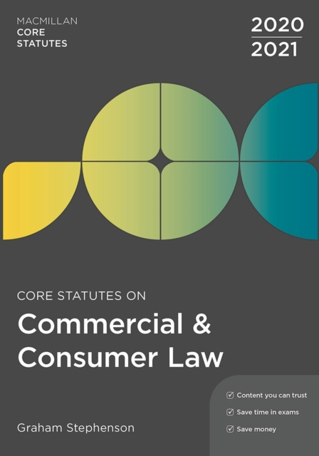 Core Statutes on Commercial & Consumer Law 2020-21, Paperback / softback Book