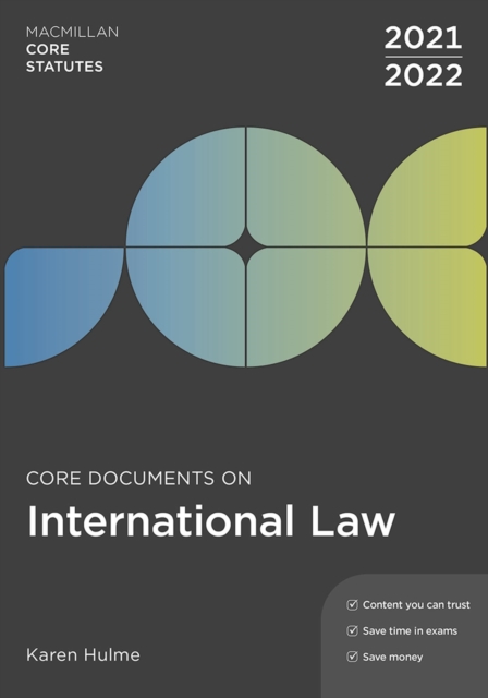 Core Documents on International Law 2021-22, Paperback / softback Book