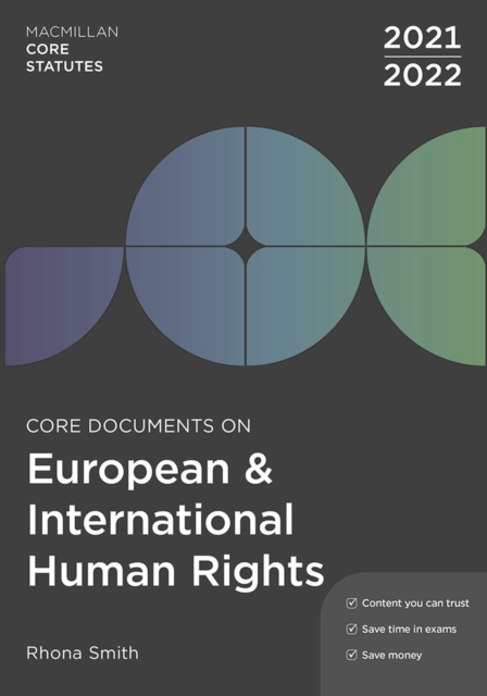 Core Documents on European and International Human Rights 2021-22, Paperback / softback Book