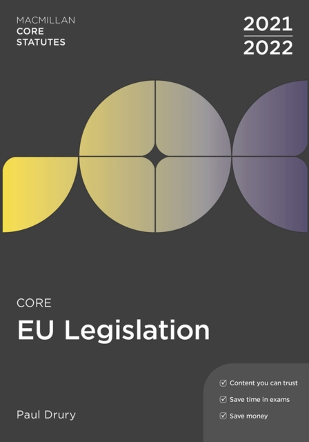 Core EU Legislation 2021-22, Paperback / softback Book