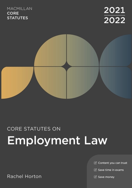 Core Statutes on Employment Law 2021-22, Paperback / softback Book