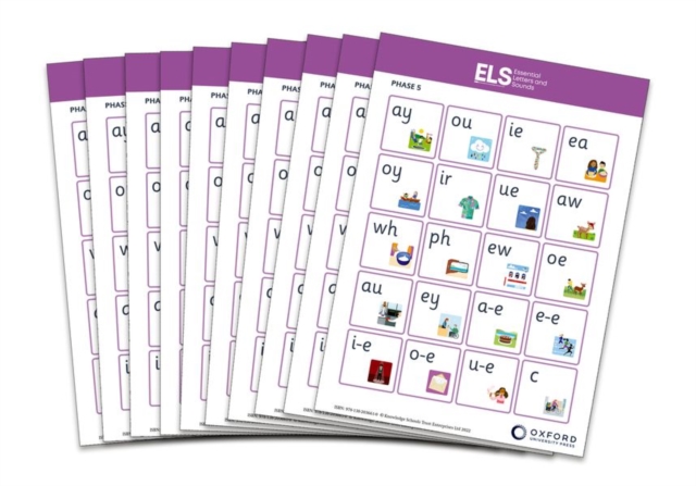 Essential Letters and Sounds: Phase 5 Sound Mats for Reception/P1 and Year 1/P2, Wallchart Book