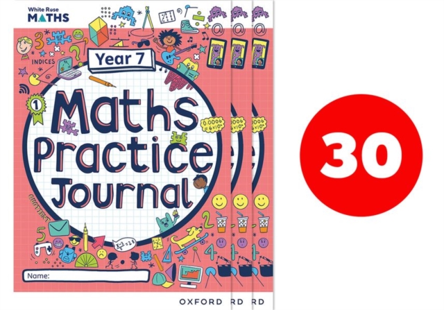 White Rose Maths Practice Journals Year 7 Workbooks: Pack of 30, Paperback / softback Book