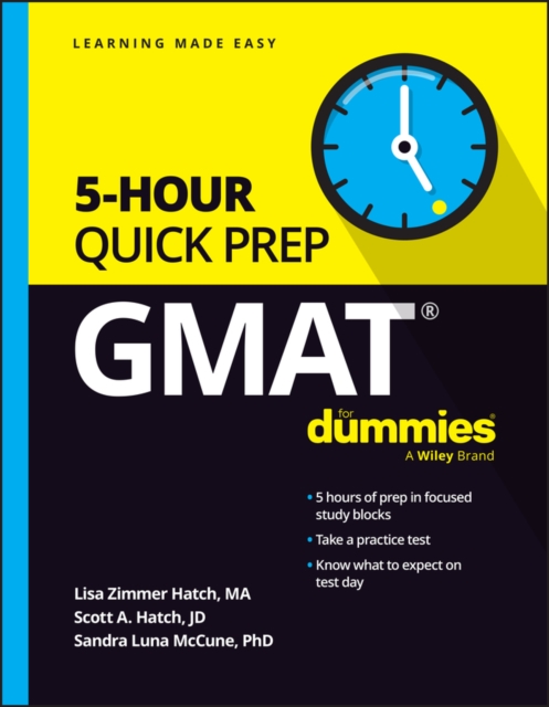 GMAT 5-Hour Quick Prep For Dummies, Paperback / softback Book