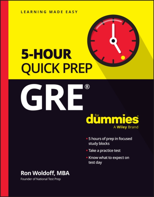 GRE 5-Hour Quick Prep For Dummies, EPUB eBook