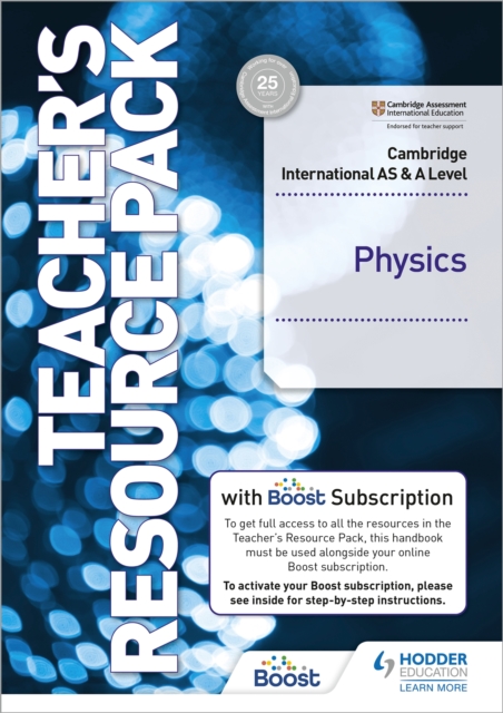 Cambridge International AS & A Level Physics Teacher's Resource Pack with Boost Subscription, Multiple-component retail product Book