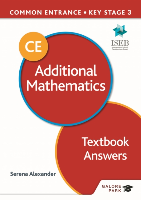 Common Entrance 13+ Additional Mathematics for ISEB CE and KS3 Textbook Answers, EPUB eBook