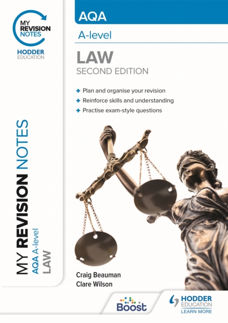 My Revision Notes: AQA A Level Law Second Edition, Paperback / softback Book