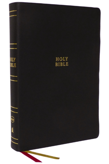 NKJV Holy Bible, Super Giant Print Reference Bible, Black Genuine Leather, 43,000 Cross References, Red Letter, Comfort Print: New King James Version, Leather / fine binding Book