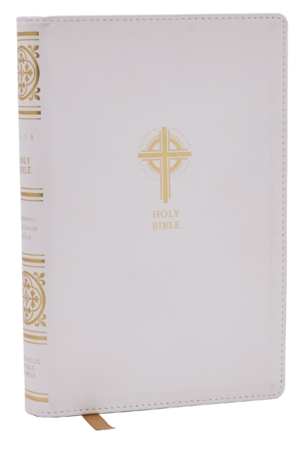 NRSVCE Sacraments of Initiation Catholic Bible, White Leathersoft, Comfort Print, Leather / fine binding Book