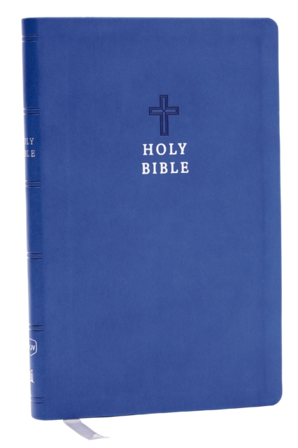 NKJV Holy Bible, Value Ultra Thinline, Blue Leathersoft, Red Letter, Comfort Print, Leather / fine binding Book