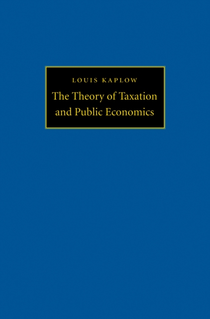 The Theory of Taxation and Public Economics, EPUB eBook