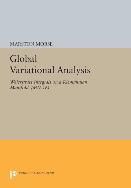 Global Variational Analysis : Weierstrass Integrals on a Riemannian Manifold. (MN-16), PDF eBook