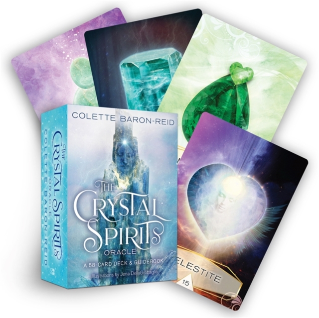 The Crystal Spirits Oracle : A 58-Card Oracle Deck and Guidebook for Crystal Healing Messages, Divination, Clarity and Spiritual Guidance, Cards Book