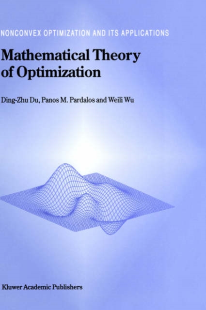 Mathematical Theory of Optimization, Hardback Book