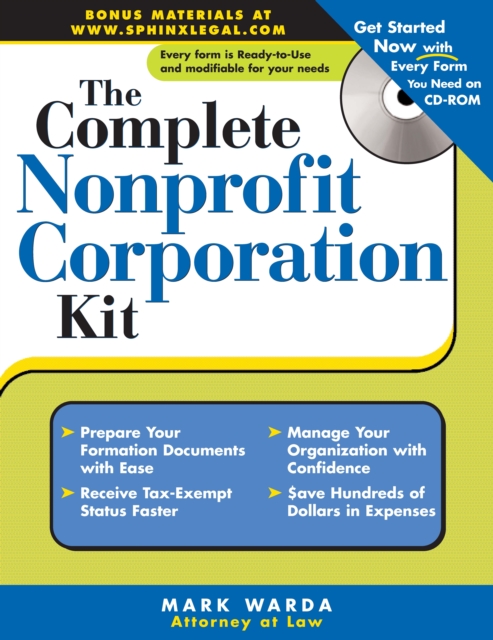 The Complete Nonprofit Corporation Kit, EPUB eBook