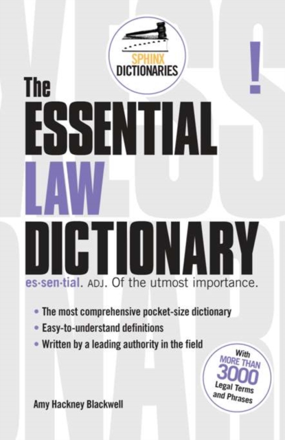 The Essential Law Dictionary, EPUB eBook