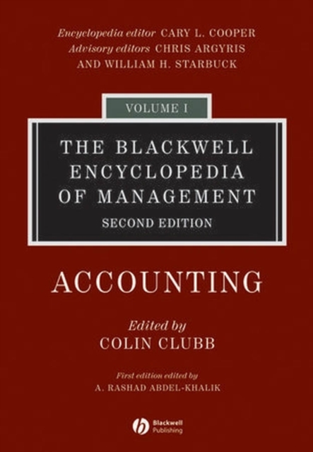 The Blackwell Encyclopedia of Management, Accounting, Hardback Book
