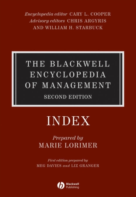 The Blackwell Encyclopedia of Management, Strategic Management, Hardback Book