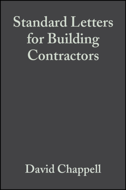 Standard Letters for Building Contractors, PDF eBook