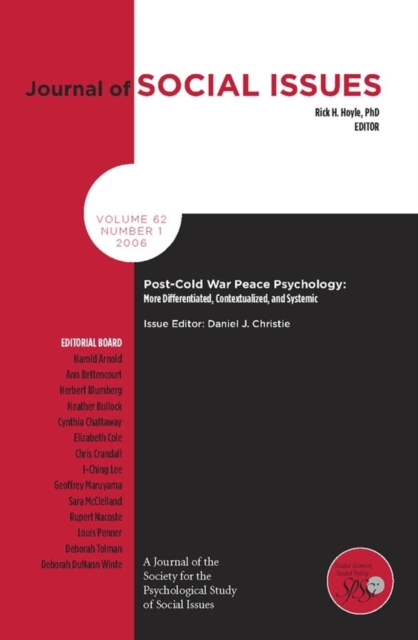 Post-Cold War Peace Psychology : More Differentiated, Contexualized and Systemic, Paperback / softback Book